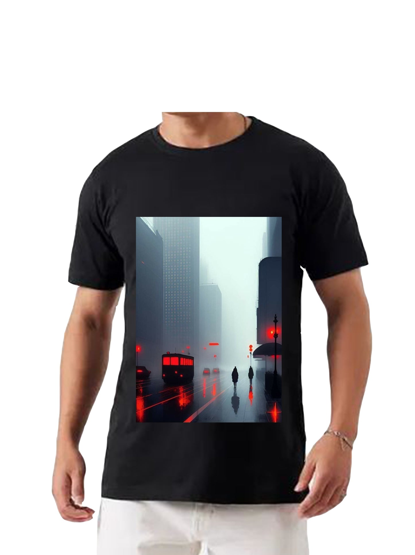 Oversized T'shirt mens street wear round neck cotton