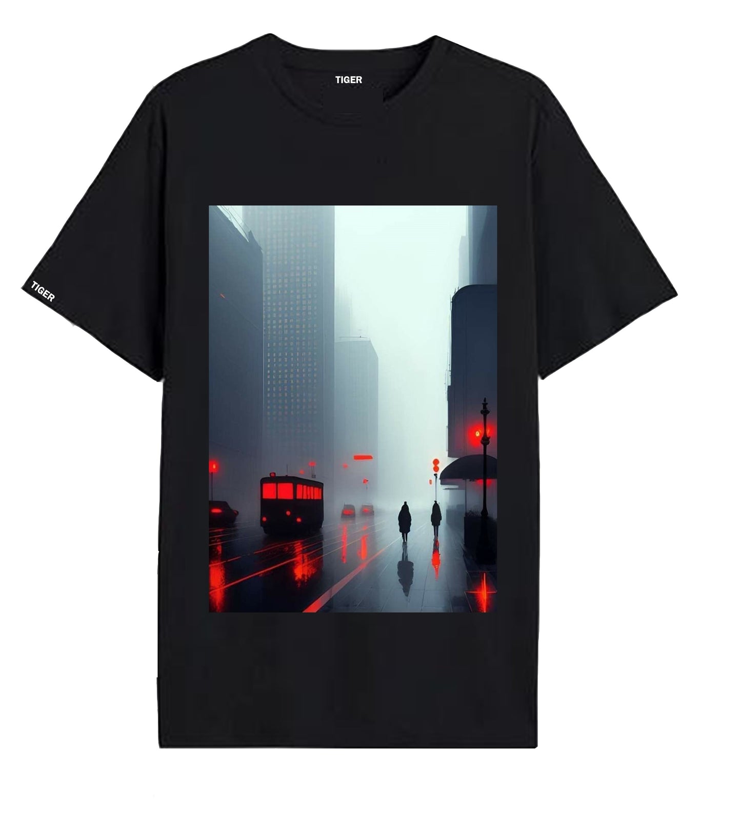 Oversized T'shirt mens street wear round neck cotton