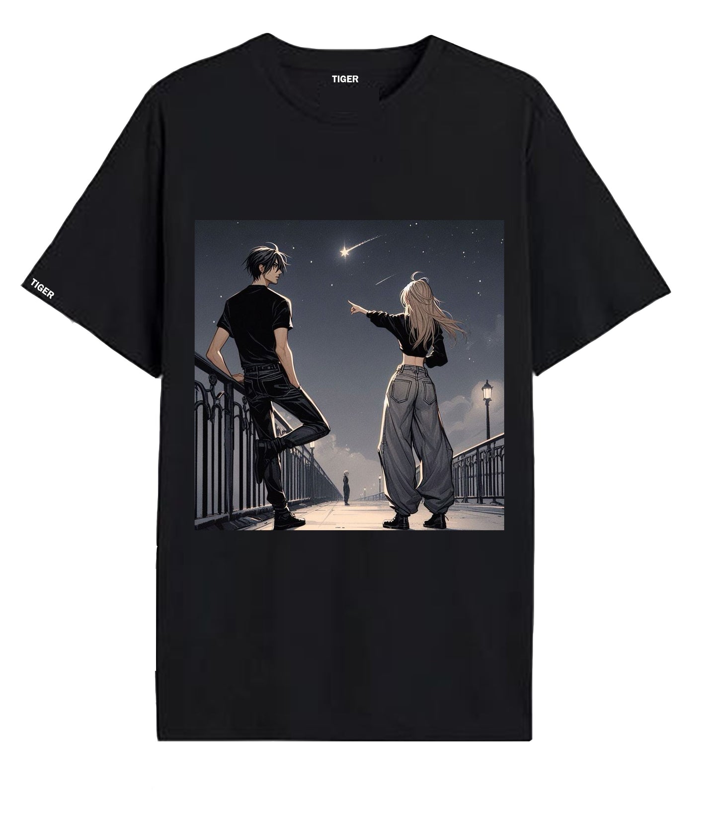Oversized T'shirt mens street wear round neck cotton