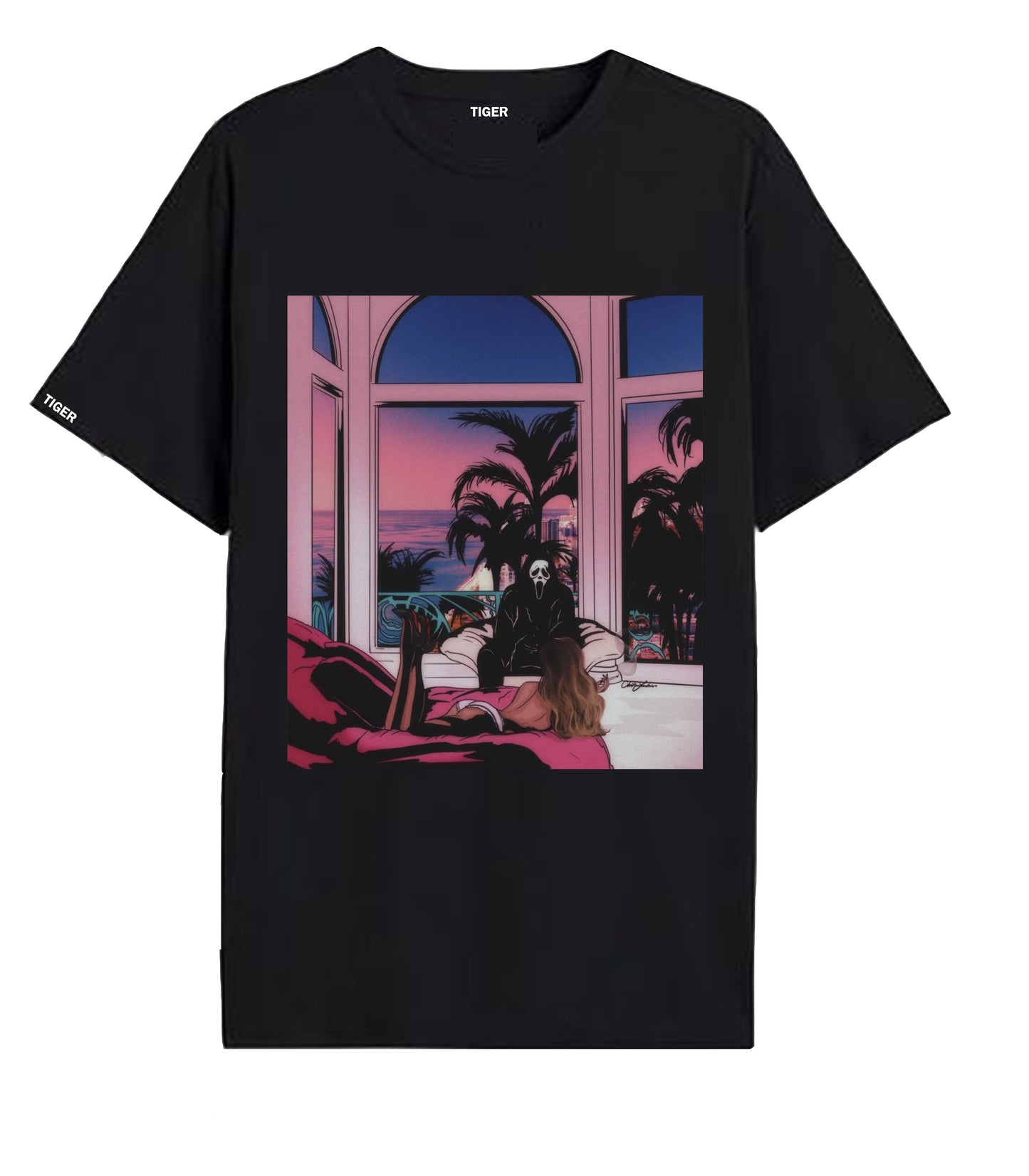 Oversized T'shirt mens street wear round neck cotton