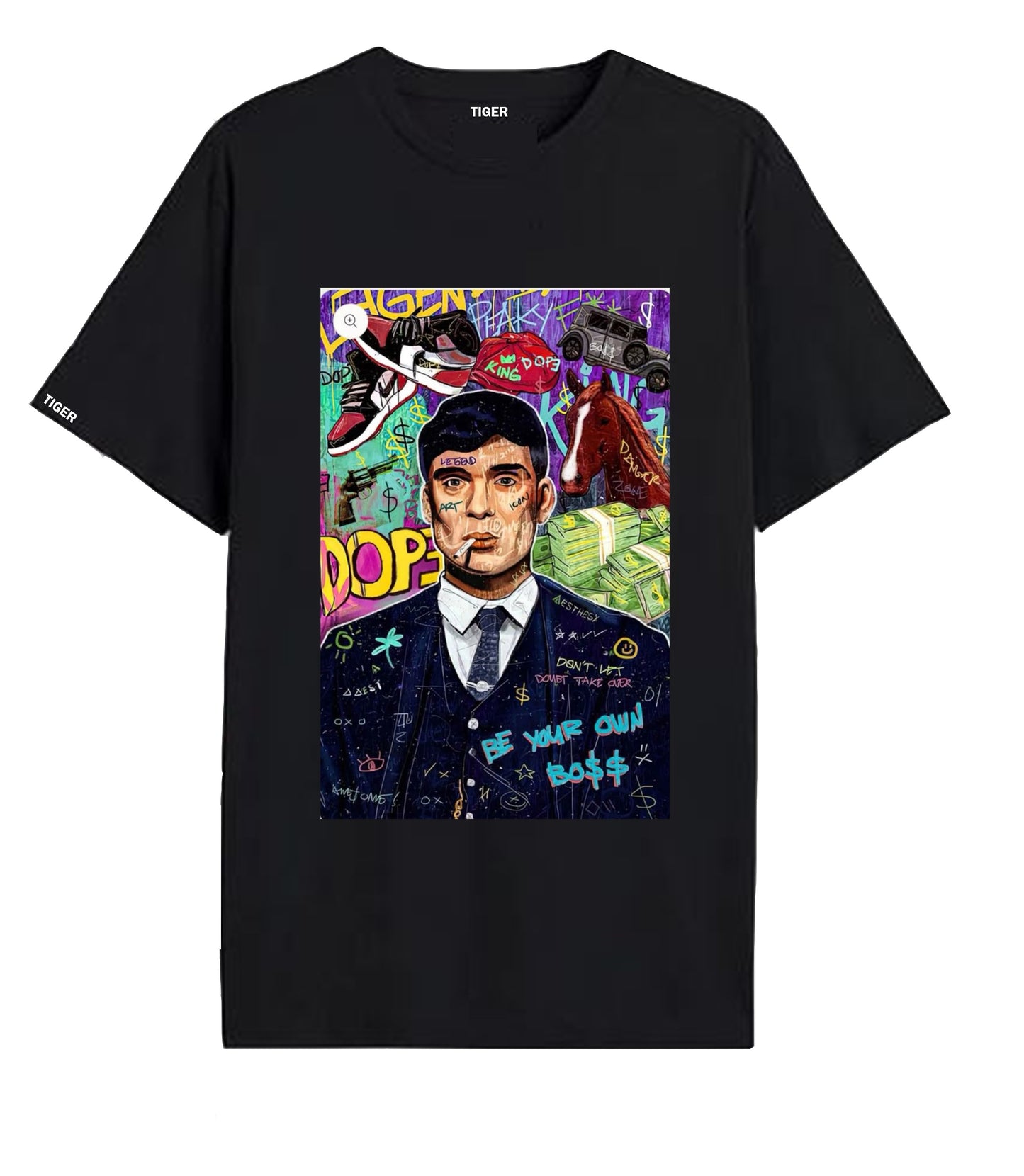Oversized T'shirt mens street wear round neck cotton