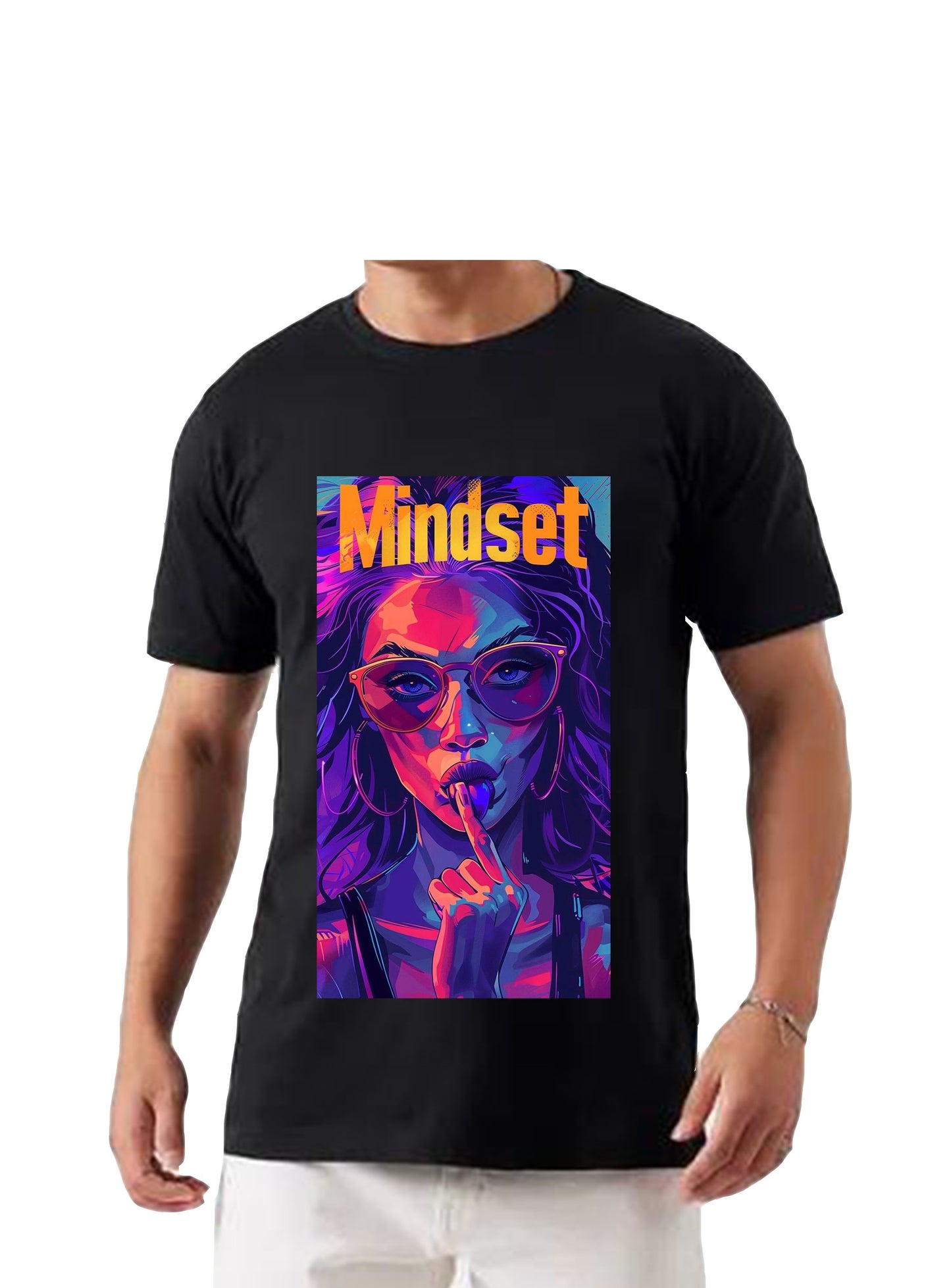 Oversized T'shirt mens street wear round neck cotton