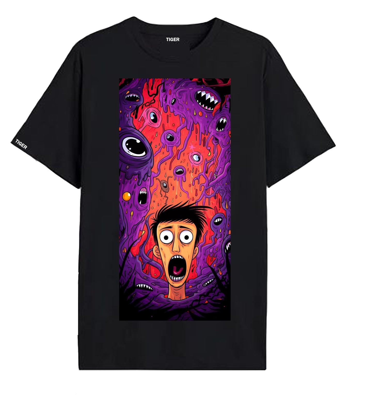 Oversized T'shirt mens street wear round neck cotton