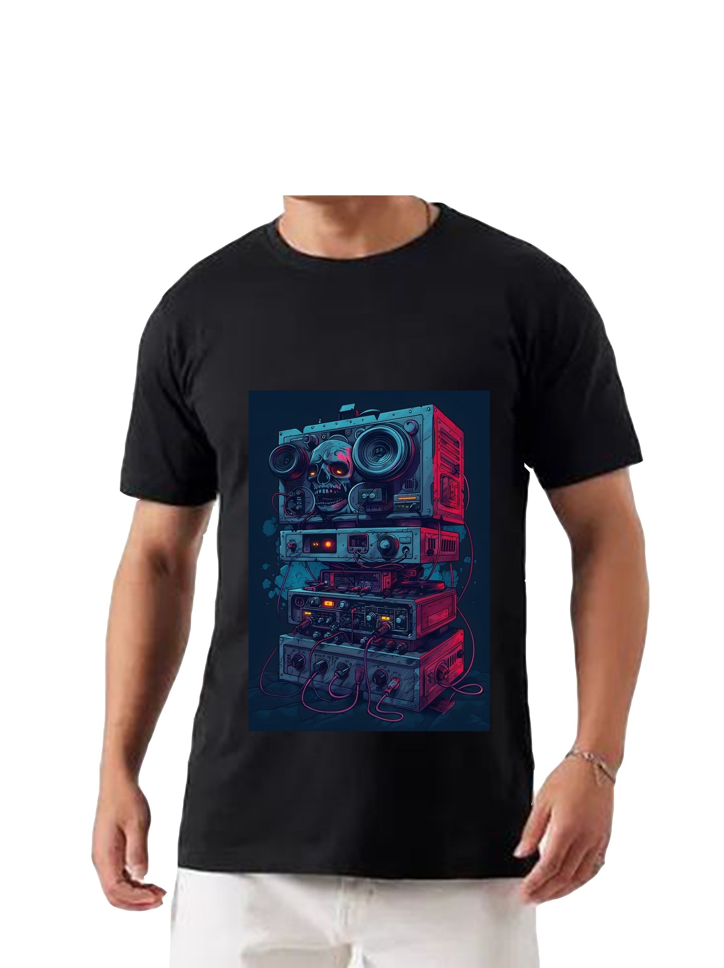 Oversized T'shirt mens street wear round neck cotton