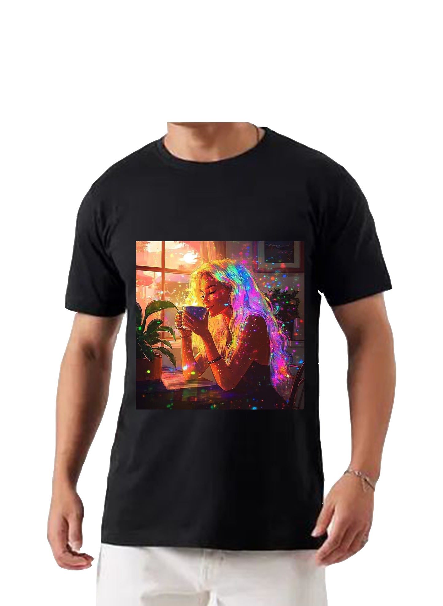 Oversized T'shirt mens street wear round neck cotton