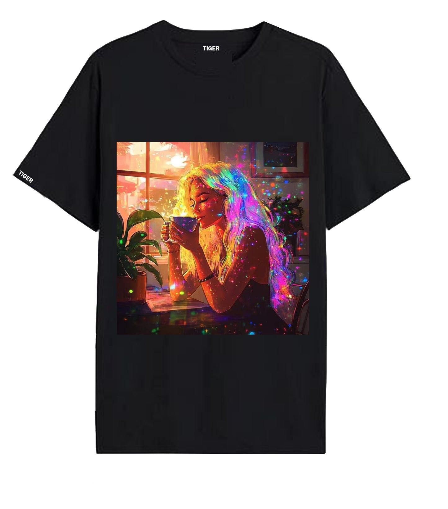 Oversized T'shirt mens street wear round neck cotton