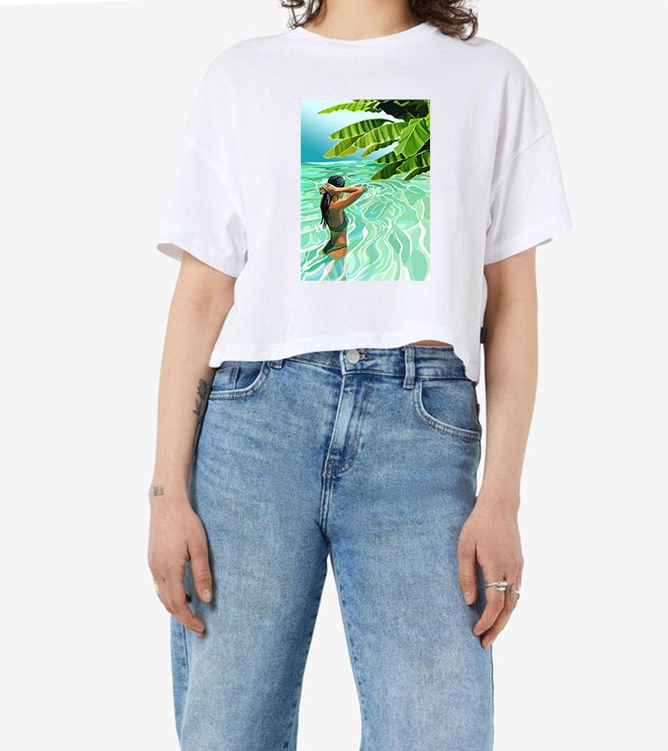 Crop T-shirt Women
