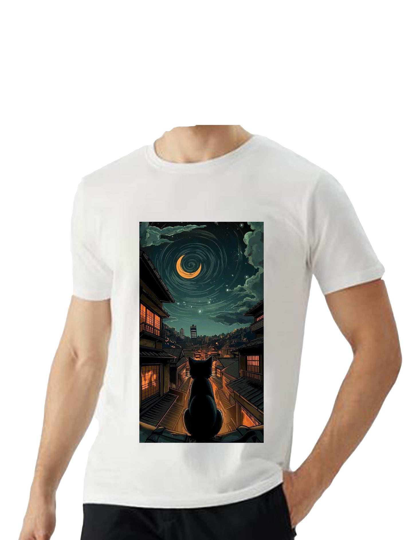 Oversized T'shirt mens street wear round neck cotton