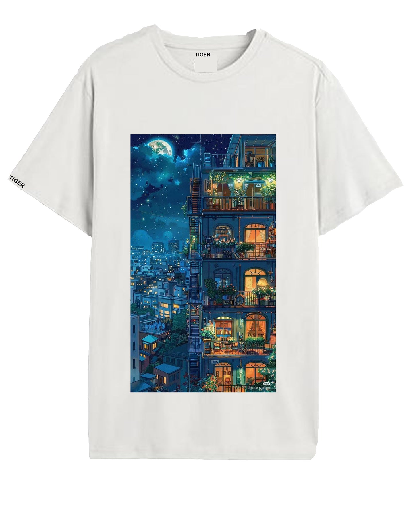 Oversized T'shirt mens street wear round neck cotton