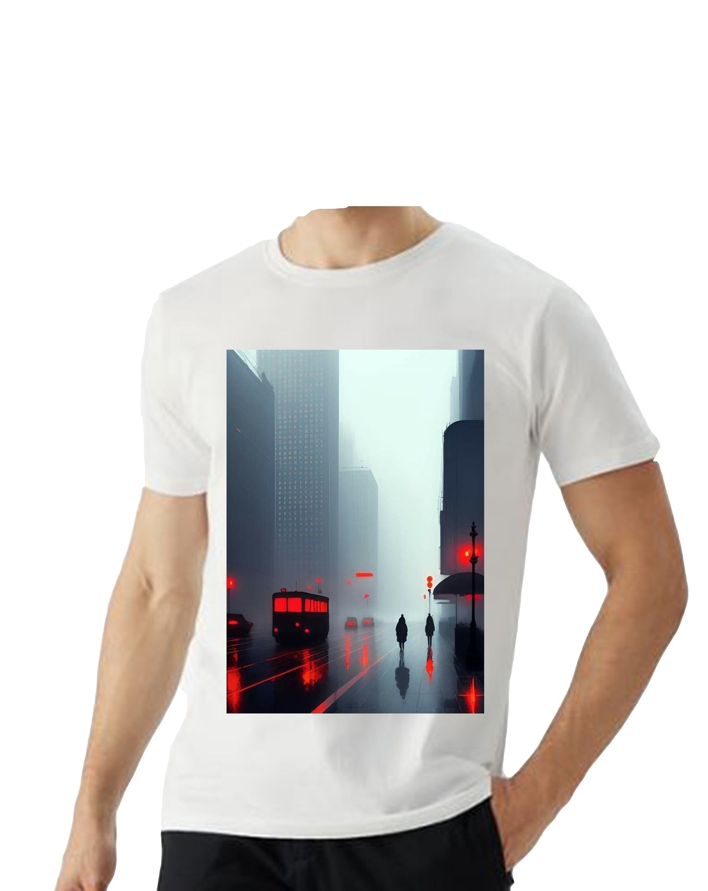 Oversized T'shirt mens street wear round neck cotton