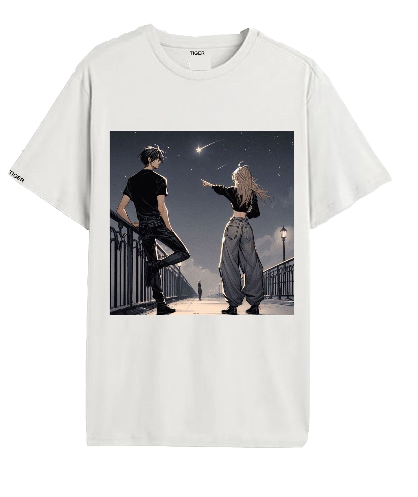 Oversized T'shirt mens street wear round neck cotton