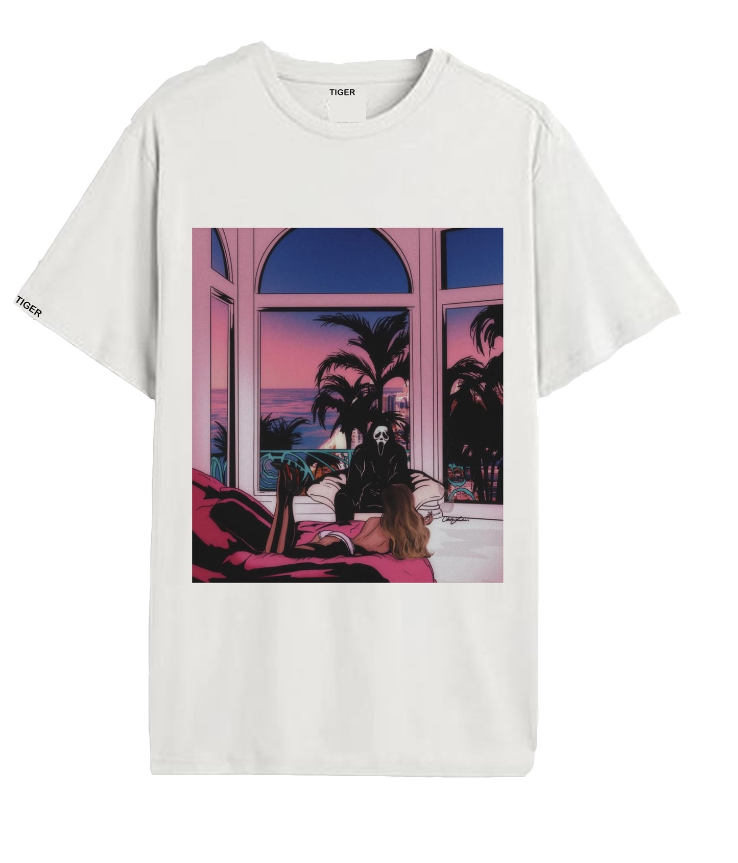 Oversized T'shirt mens street wear round neck cotton