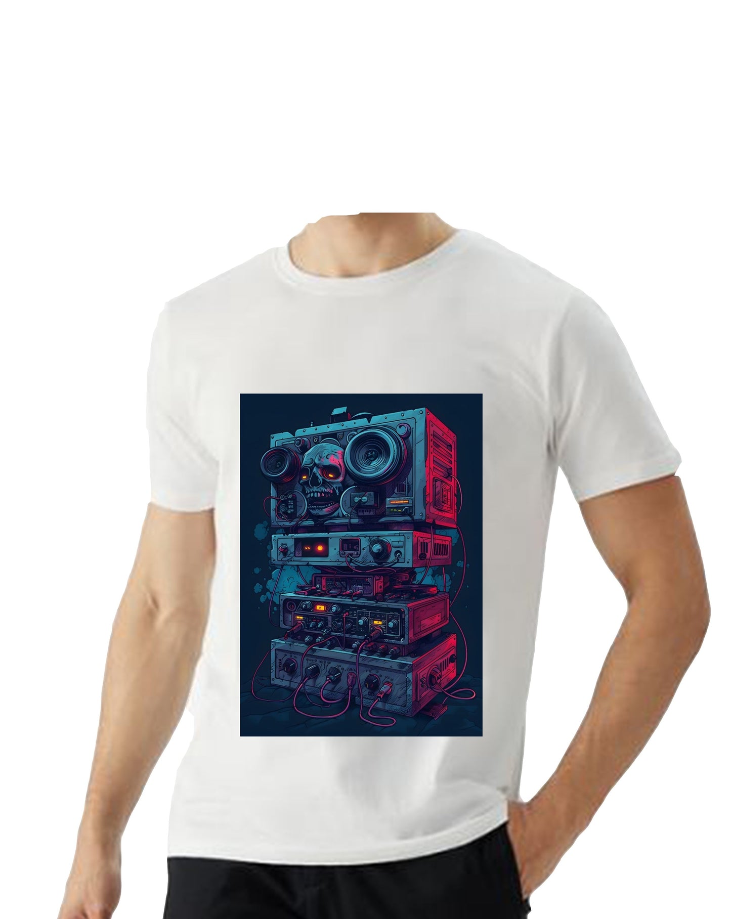 Oversized T'shirt mens street wear round neck cotton