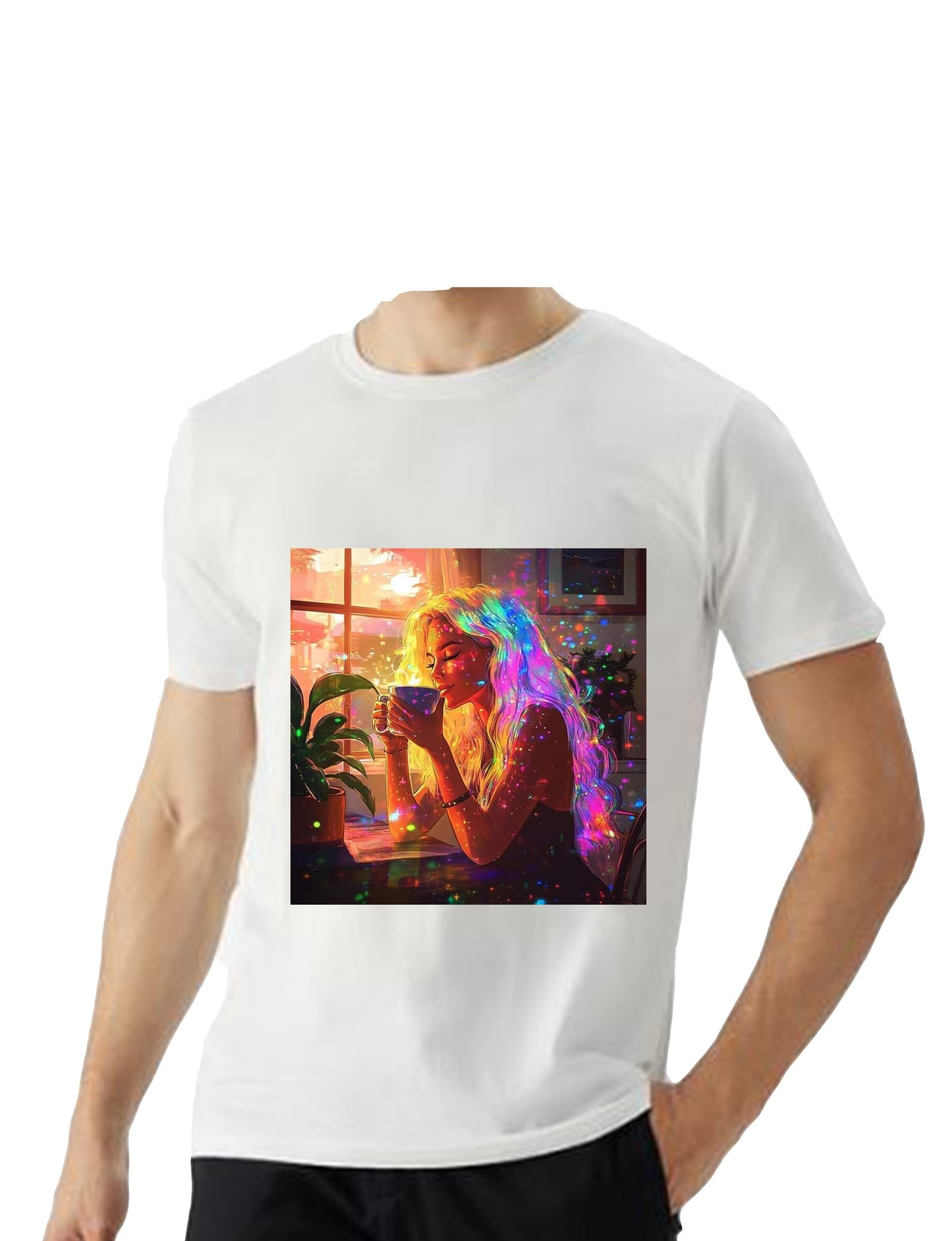Oversized T'shirt mens street wear round neck cotton