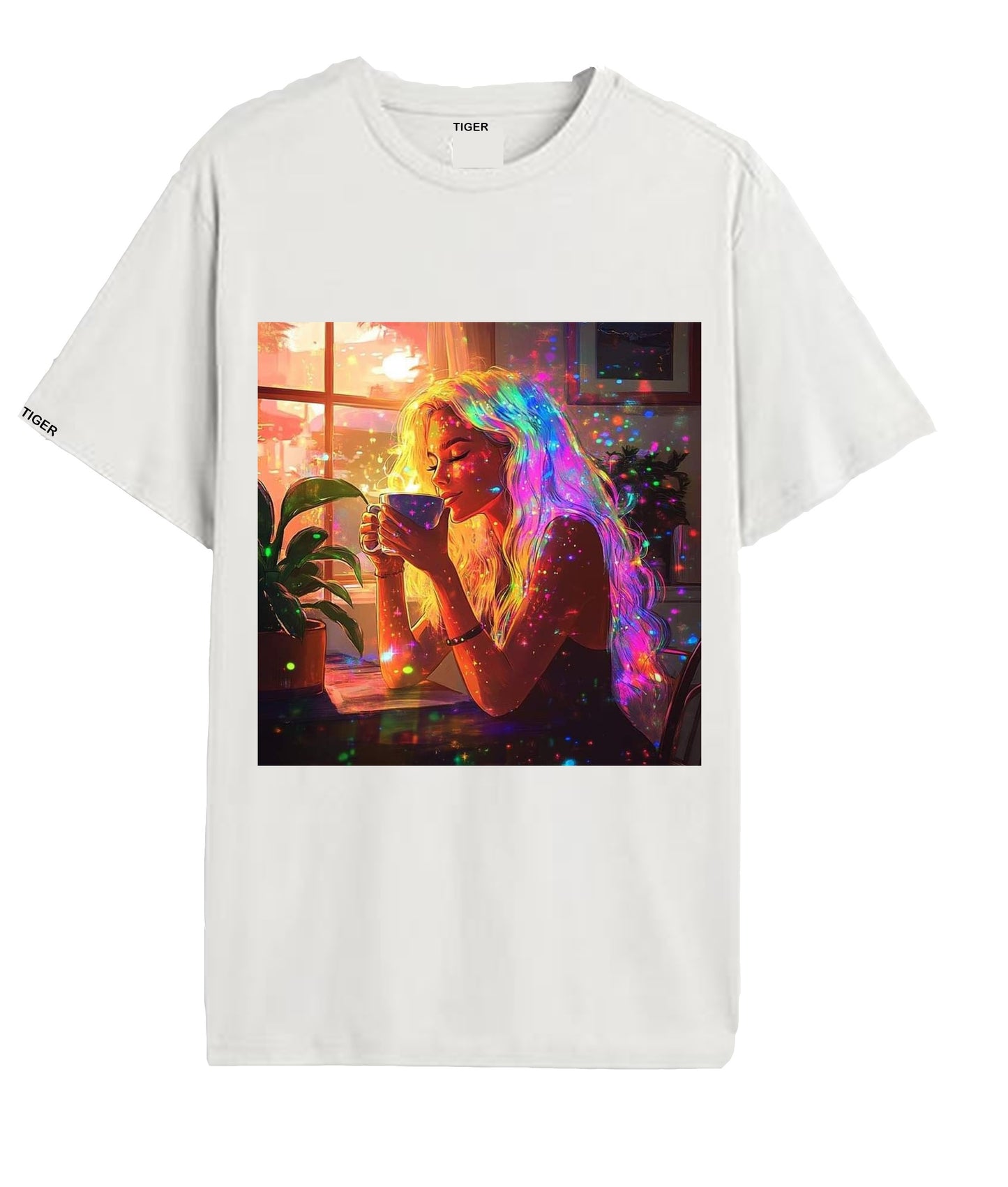 Oversized T'shirt mens street wear round neck cotton