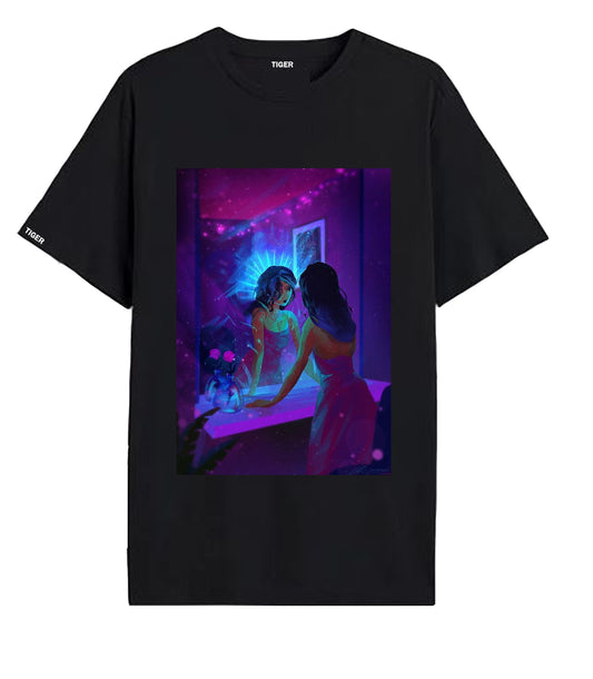 Oversized T'shirt mens street wear round neck cotton