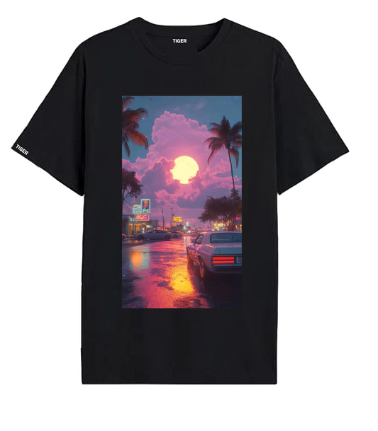Oversized T'shirt mens street wear round neck cotton