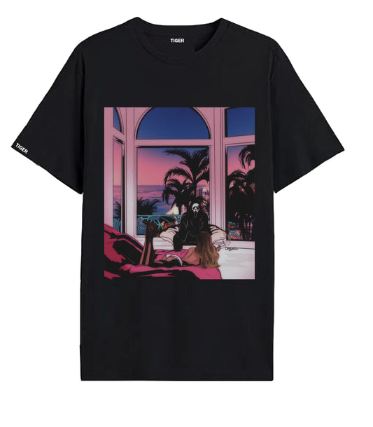 Oversized T'shirt mens street wear round neck cotton