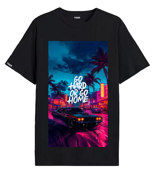 Oversized T'shirt mens street wear round neck cotton