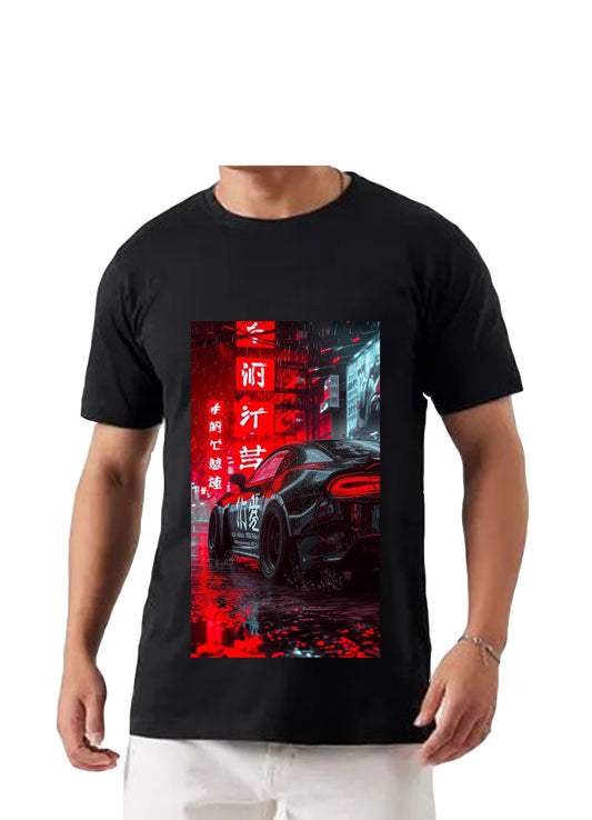 Oversized T'shirt mens street wear round neck cotton