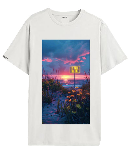 Oversized T'shirt mens street wear round neck cotton