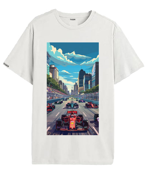 Oversized T'shirt mens street wear round neck cotton