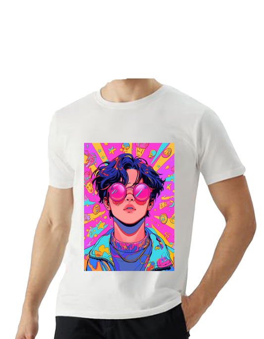 Oversized T'shirt mens street wear round neck cotton