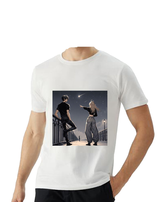Oversized T'shirt mens street wear round neck cotton
