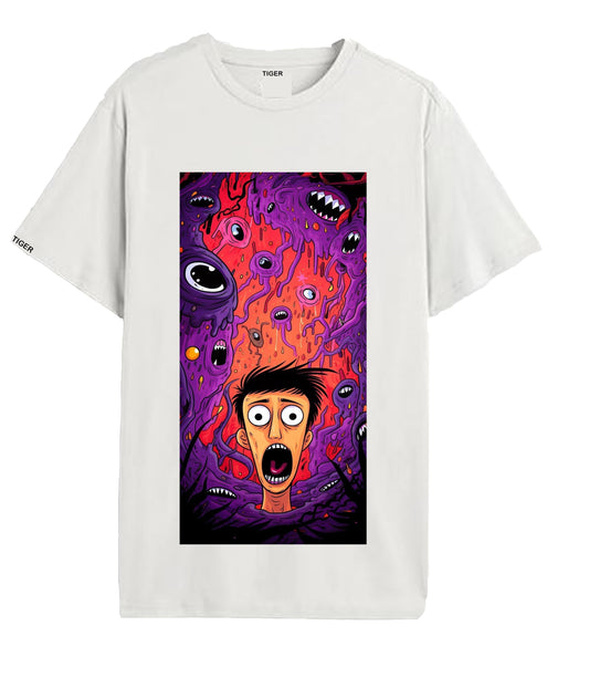 Oversized T'shirt mens street wear round neck cotton