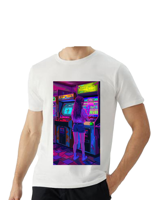Oversized T'shirt mens street wear round neck cotton